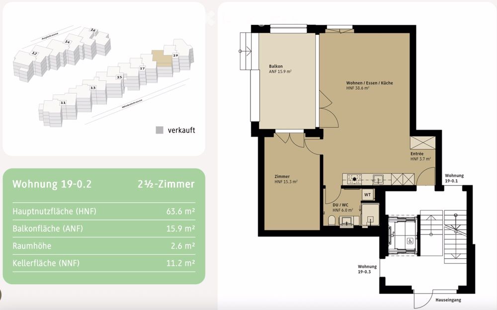 Erstbezug - 2.5-Zimmerwohnung im Herzen von Glarus - Neubau - Bild 2