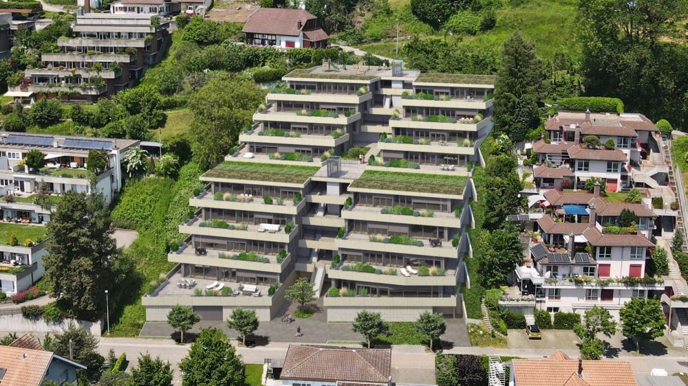 5½-Zimmer-Terrassenhaus mit Aussicht auf Alpen und Aarelandschaft - Bild 3