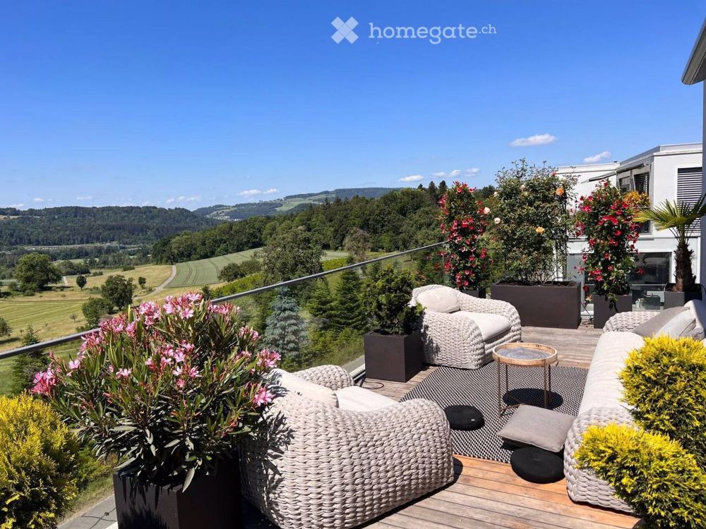 Moderne 4.5-Zimmer-Dachwohnung mit Panoramablick in Uitikon - Bild 1