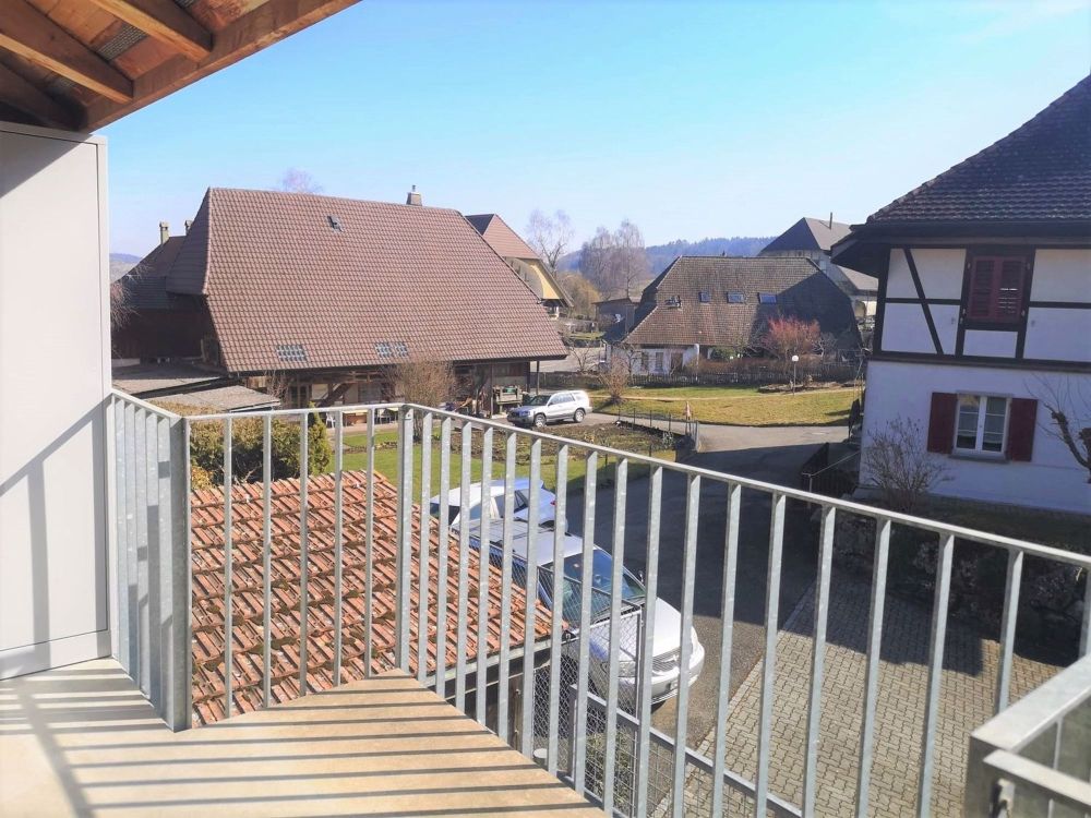 Moderne 2 Zimmer Maisonette Wohnung über dem Reithof - Aussicht Balkon