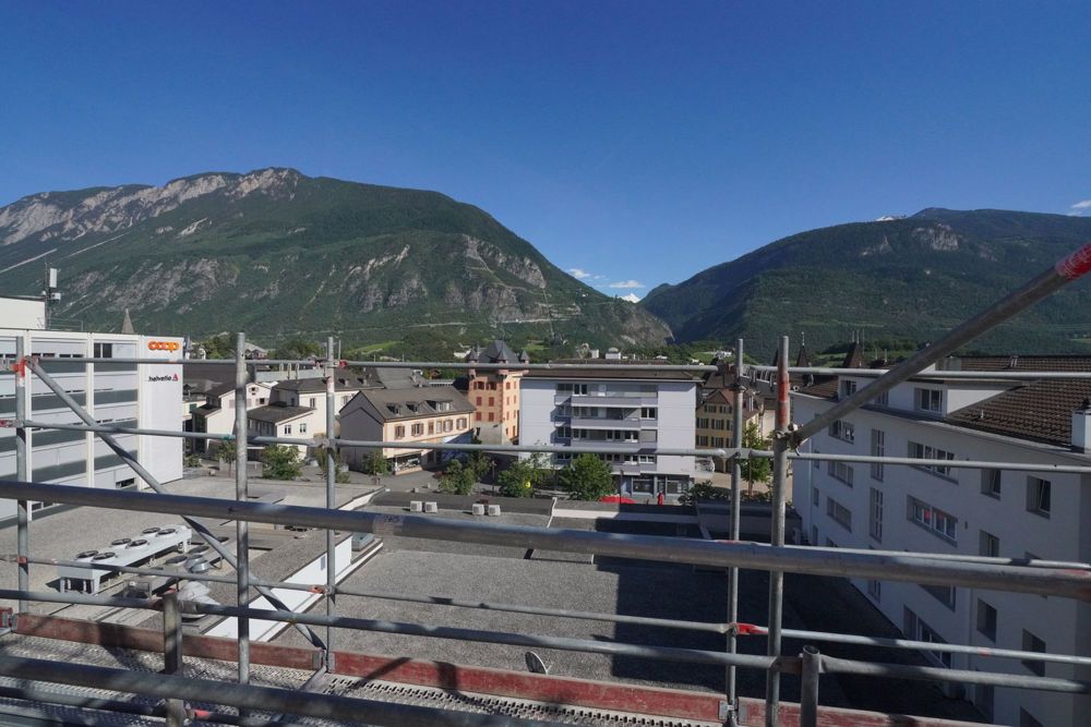ATTIQUE D'EXCEPTION DE 4.5 PCES CENTRE-VILLE DE SIERRE - Vue Sud