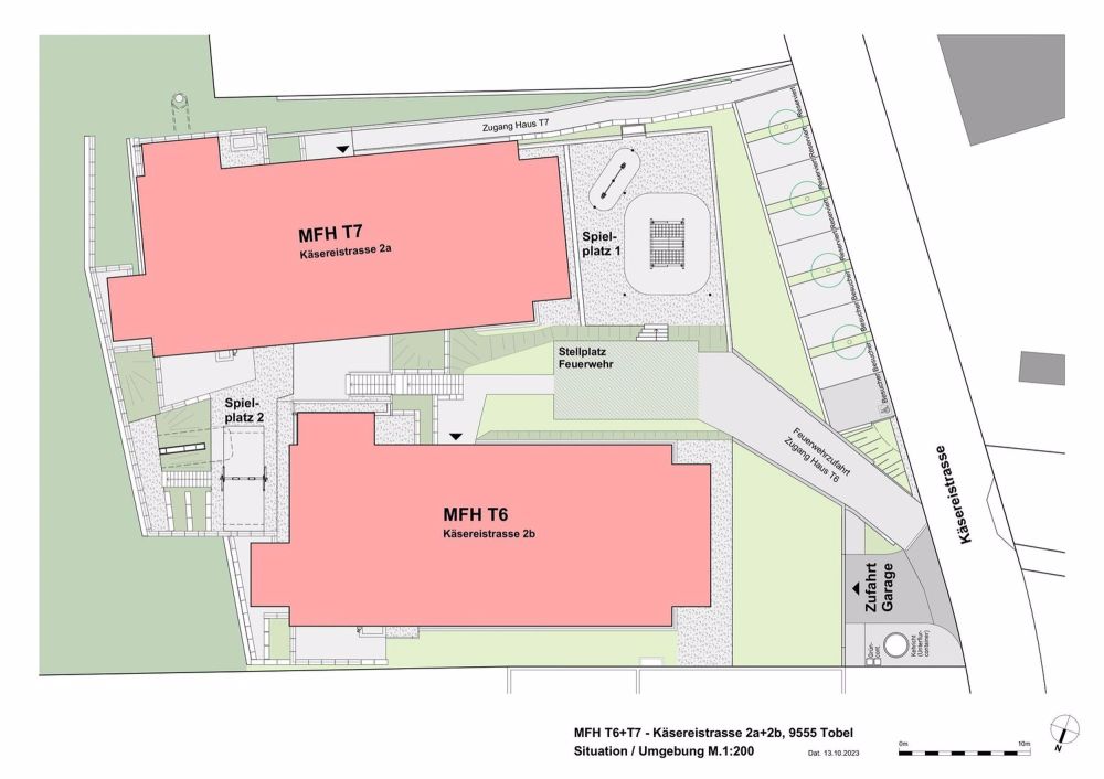 Erstvermietung ab 01.06.2024 "Zentrum Tobel - Situation Überbauung Käsereistrasse