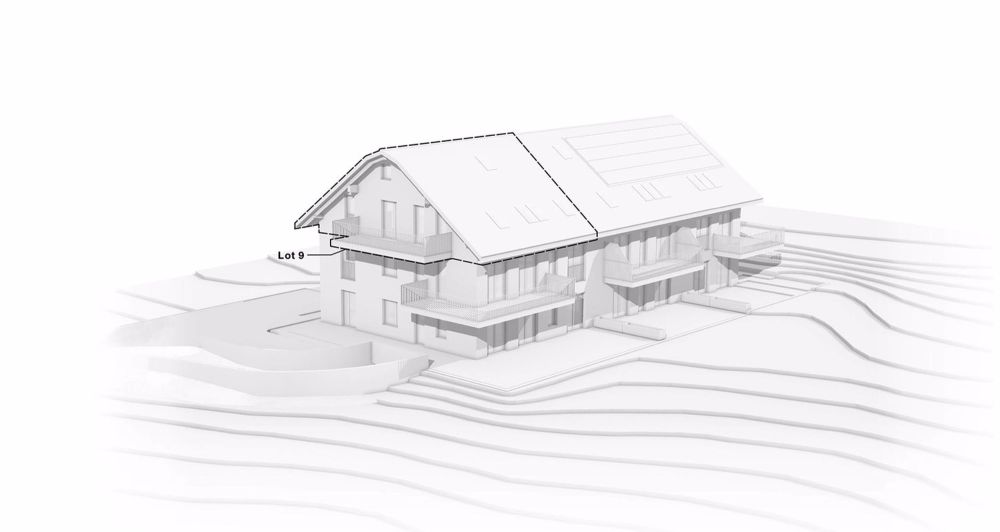 Magnifique appartement aux COMBLES avec MEZZANINE et Grand balcon - Lot 9 - Bild 3