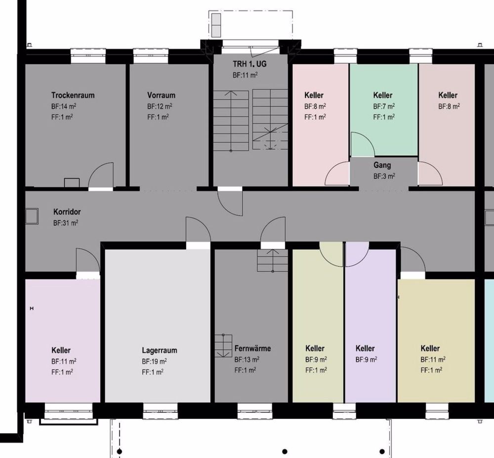 Erstvermietung nach Sanierung / 4.5 Zimmer-Attikawohnung mit Terrasse - Grundriss_Untergeschoss_49.JPG