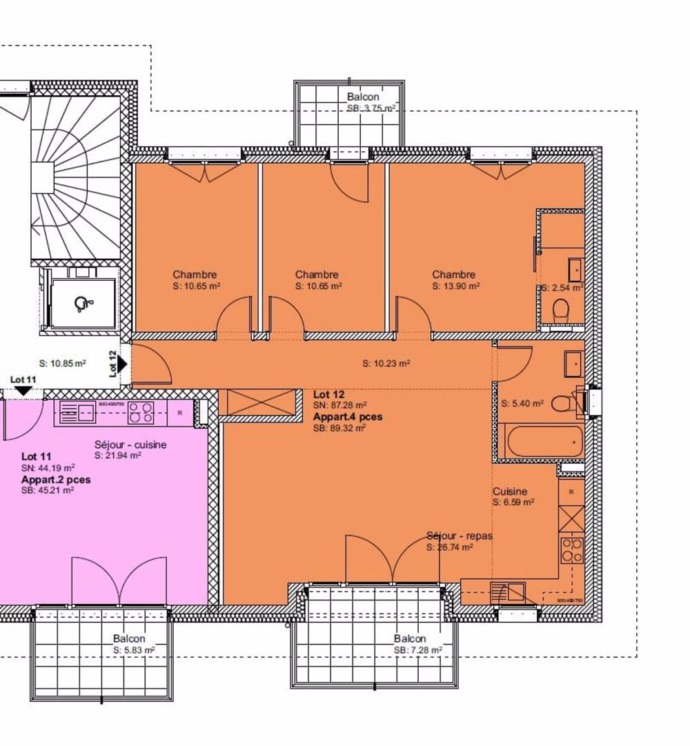 Dans un immeuble de 6 logements à 7 minutes d'Yverdon - Lot 12 - Bild 1