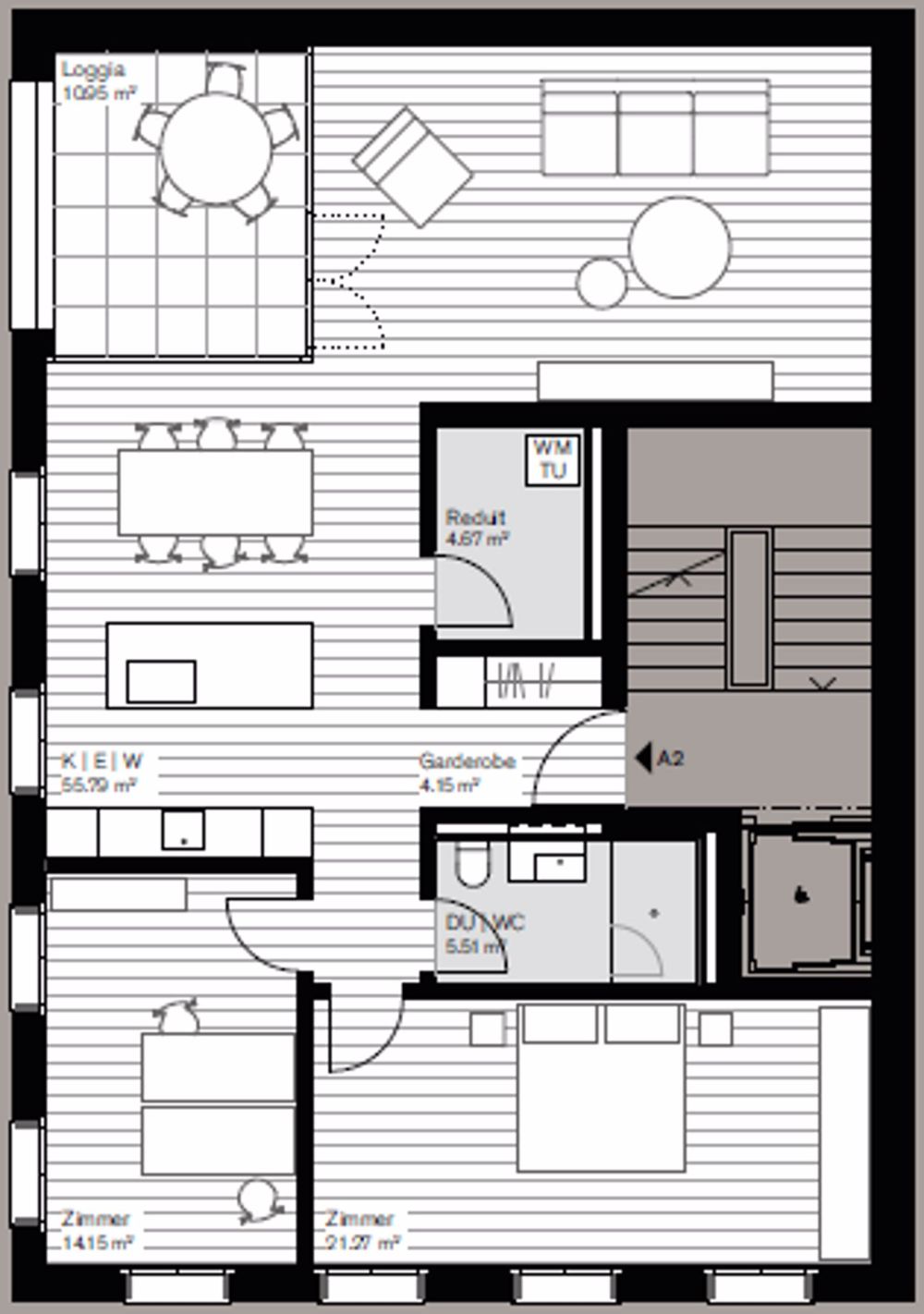 Moderne Neubauwohnung im Herzen von Glarus - Bild 2