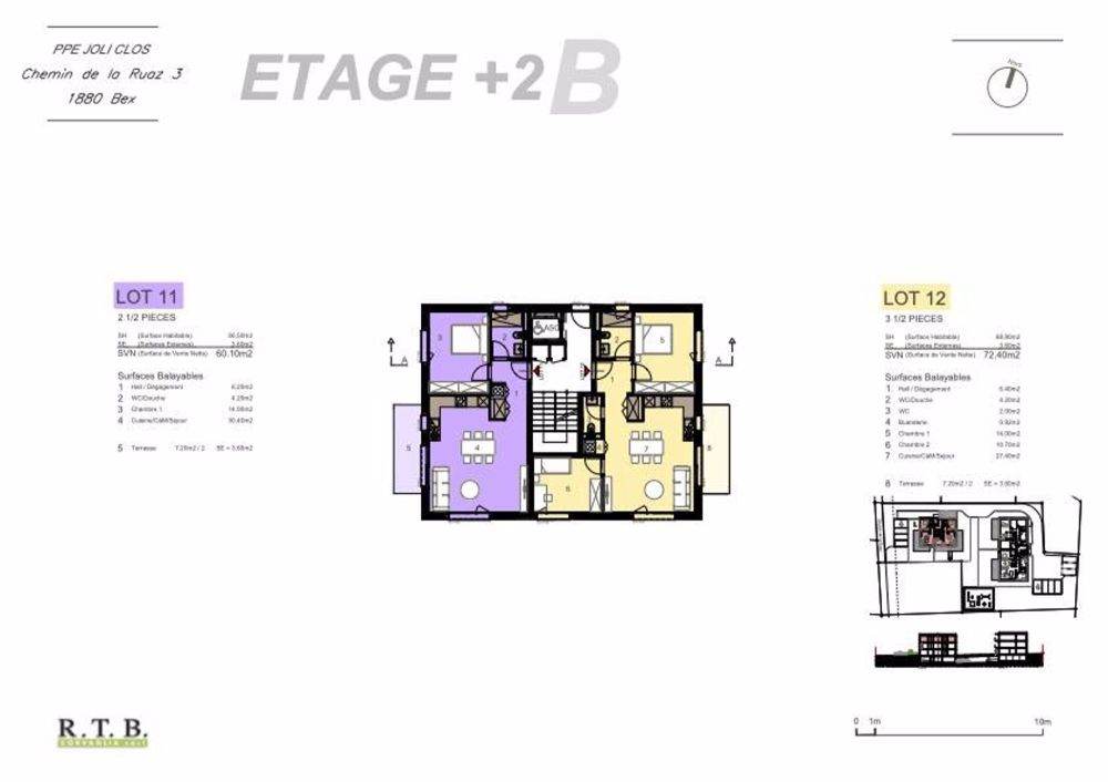 Appartement 2,5 pces (lot 11) au 2ème étage à Bex - Bild 7
