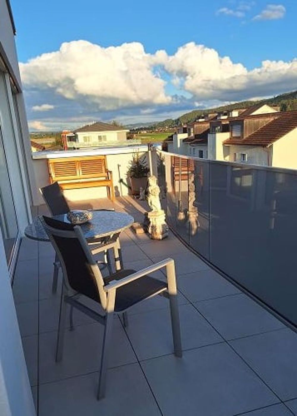 helle und moderne Attikawohnung - Terrasse Südseite