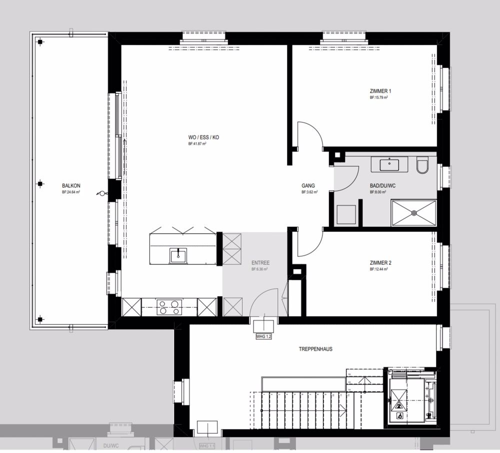 Erstvermietung grosszügige 3.5-Zimmer-Wohnung an bevorzugter Hanglage - Bild 5