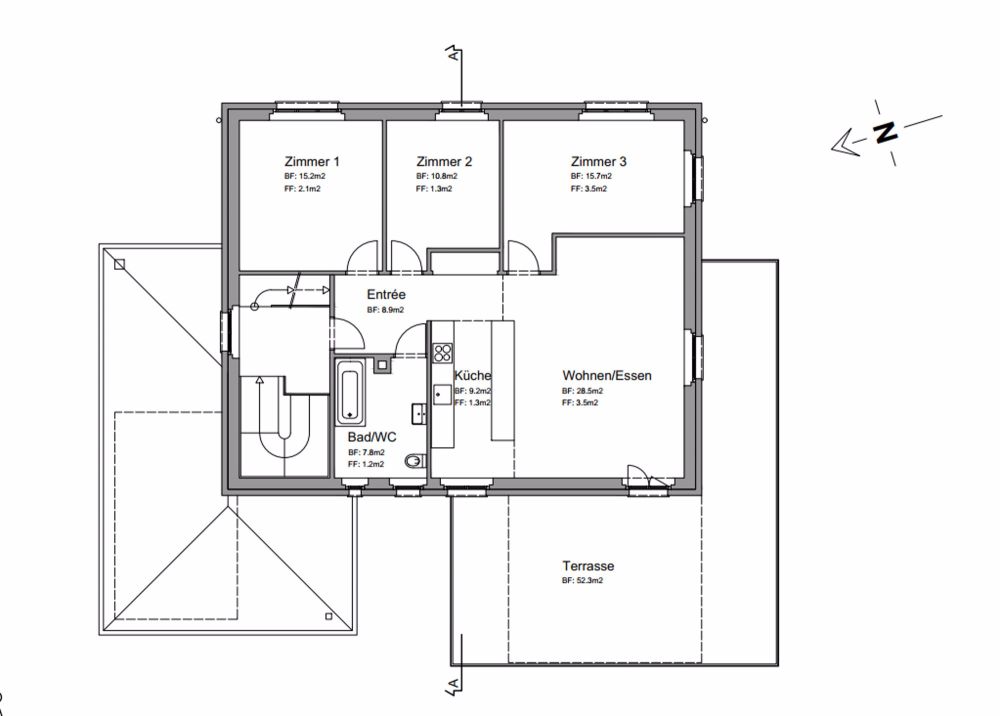 Wunderschöne, totalsanierte 4.5-Zimmerwohnung mit riesiger Terrasse zu vermieten! - Bild 6