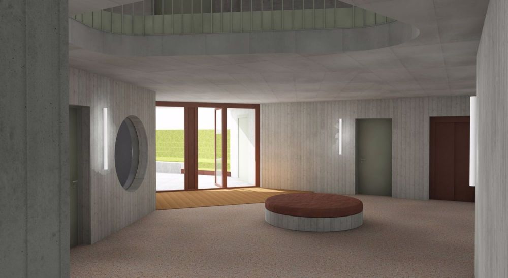 Wohnung mit 3.5 Zimmern im Erdgeschoss - Entrée hall immeuble
