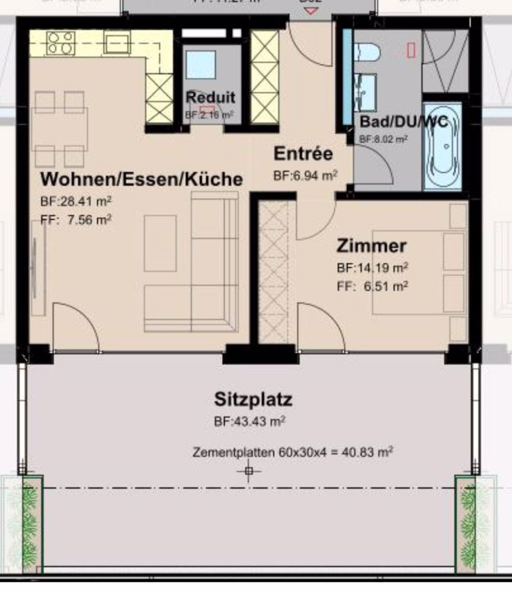 Moderne 2.5 Zimmerwohnung in Rossrüti - Bild 6