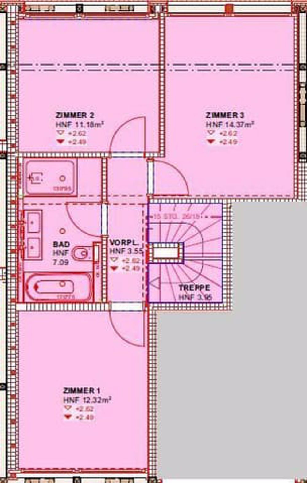 Erstvermietung Charmante 4.5-Zimmer Maisonettewohnung - W2 Obergeschoss