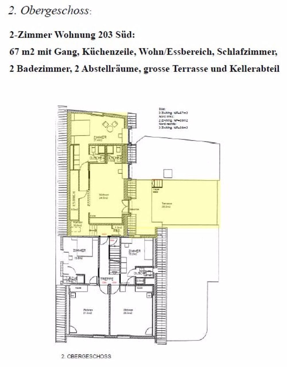 Charmante 2.5-Zimmer-Wohnungen im Dorfkern Einsiedeln mit grosser Terrasse - Bild 9