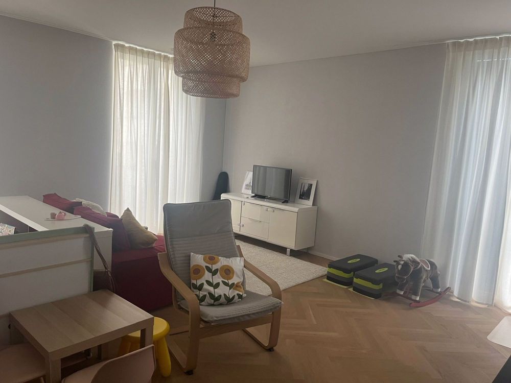 Nachmieter gesucht Modernes 4.5-Zimmer Neubau-Wohnung mit Blick auf die Festung Aarburg - Wohnzimmer