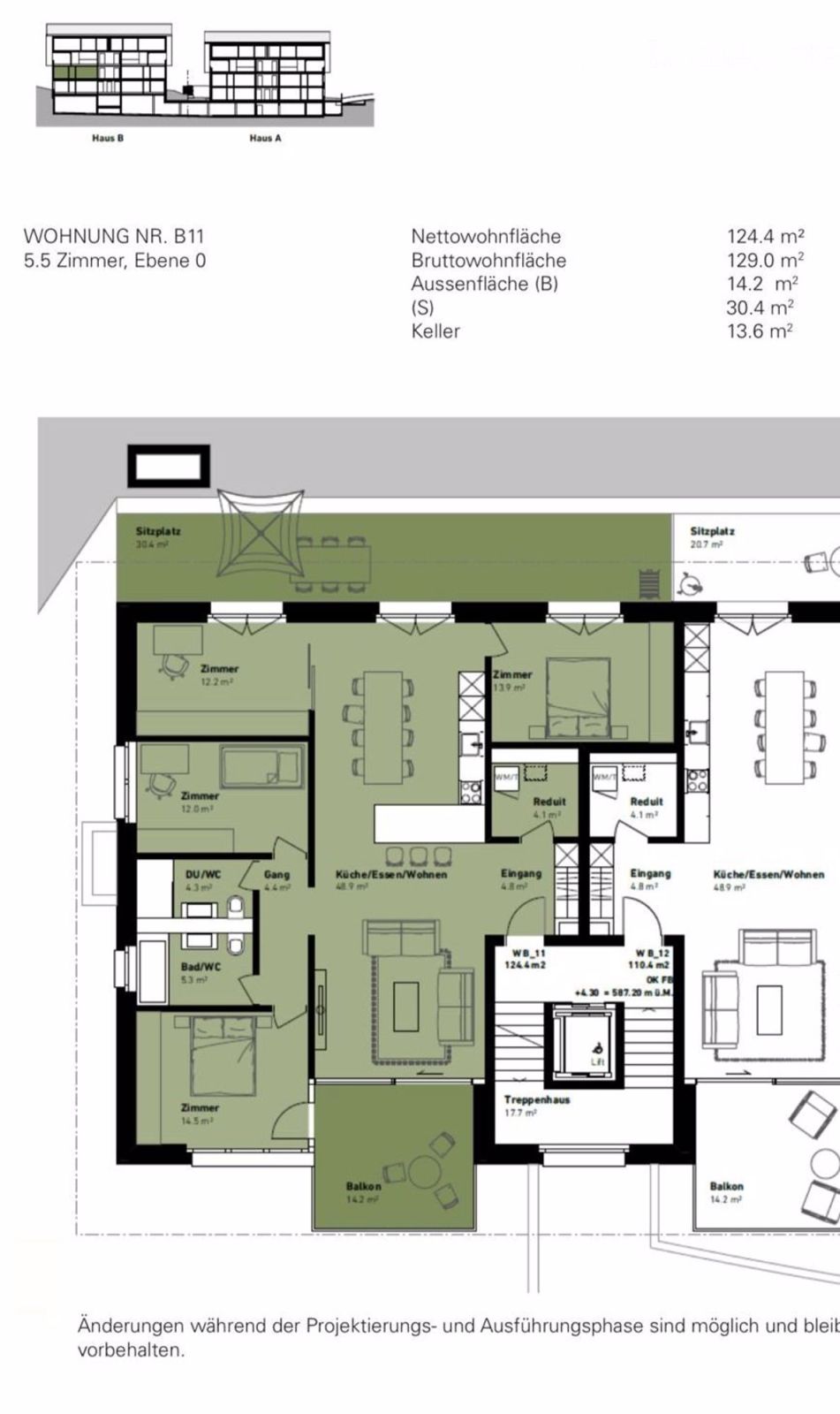 Exklusive 5.5-Zimmer-Terrassenwohnung in Rifferswil - Bild 6