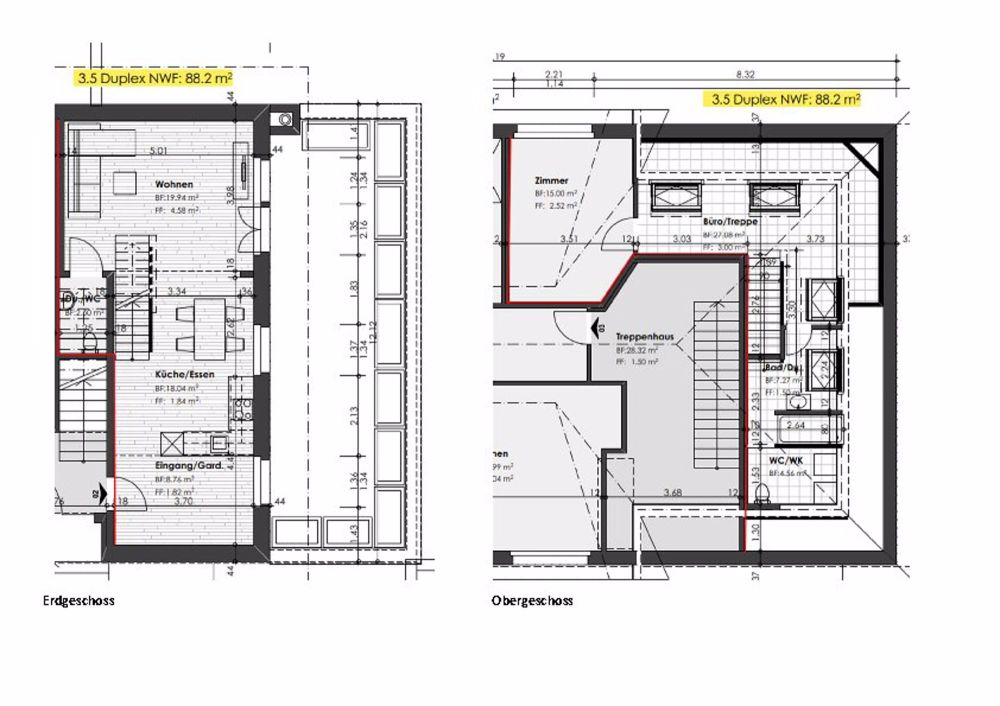 NEU renovierte 3.5 Zimmer-DUPLEX-Wohnung, grosse Terrasse - Bild 2