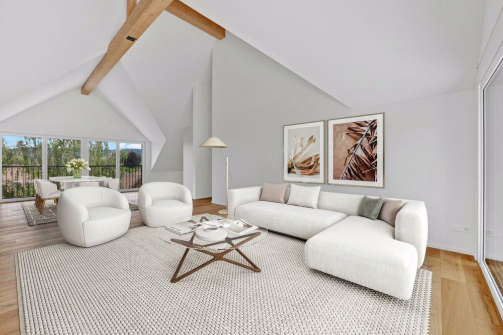 ERSTVERMIETUNG: Ihr neues Zuhause mit Weitblick: Lichtdurchflutete 3.5-Zimmer-Dachwohnung voller Charme in Bussnang - nahe Weinfelden - Bild 1