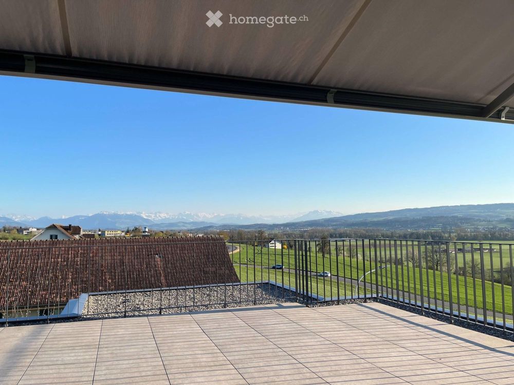 Sonnige Attikawohnung mit Alpenblick – exklusives Wohnen in Oberlunkhofen - Bild 2