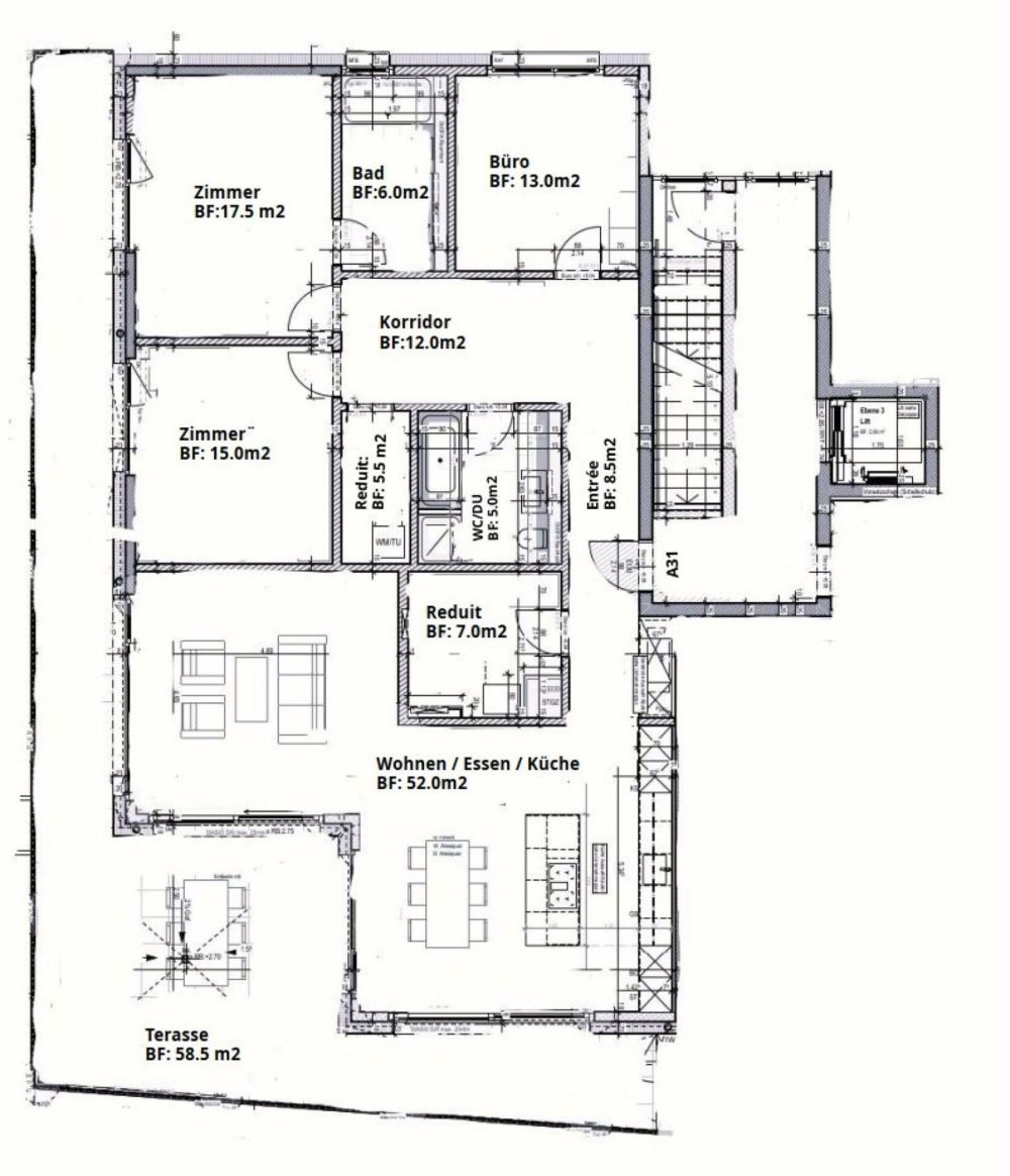 Traumhafte Neubau-Wohnung mit Seesicht - Grundriss