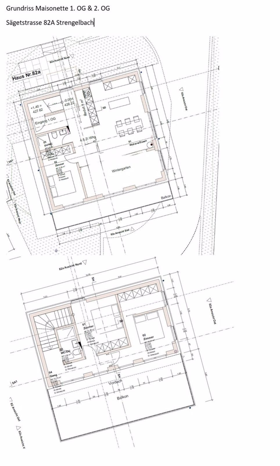 Neue 4.5 Zi. Maisonette-Wohnung 140m2 & 70m2 Terrassen - nur 2 Wohnungen im Haus! - Bild 11