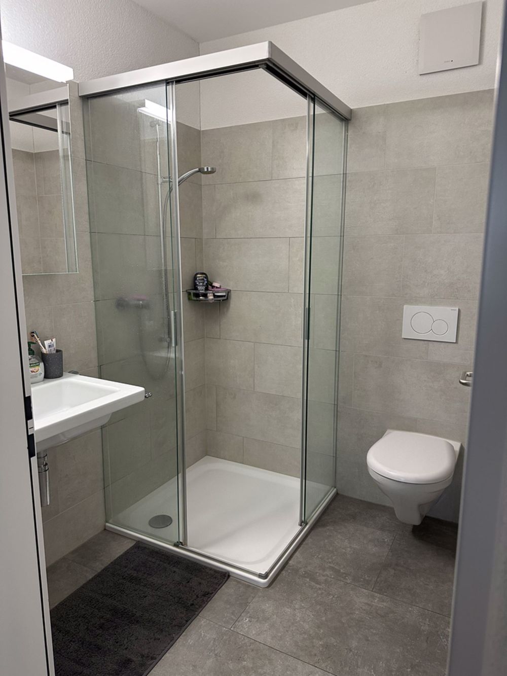 Moderne helle Wohnung - WC / Dusche