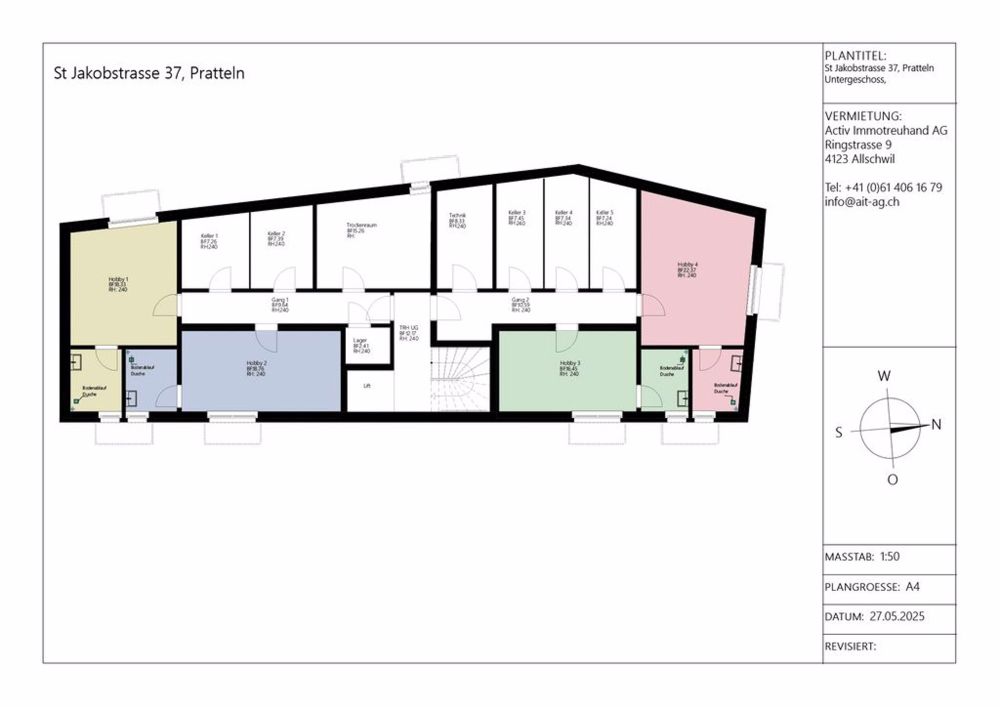 Erstvermietung: 3.5-Zimmer Wohnungen an begehrter Lage in Pratteln - Studios