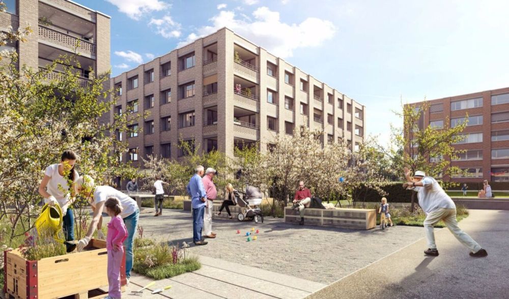 Letzte Familienwohnungen im herzlichen Neubauquartier flo&fleur - Aussenansicht