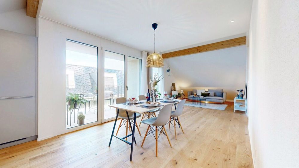NEUBAU | ERSTVERMIETUNG 2.5-Zimmer-Wohnungen mit zusätzlicher Galerie - Küche / Wohnzimmer