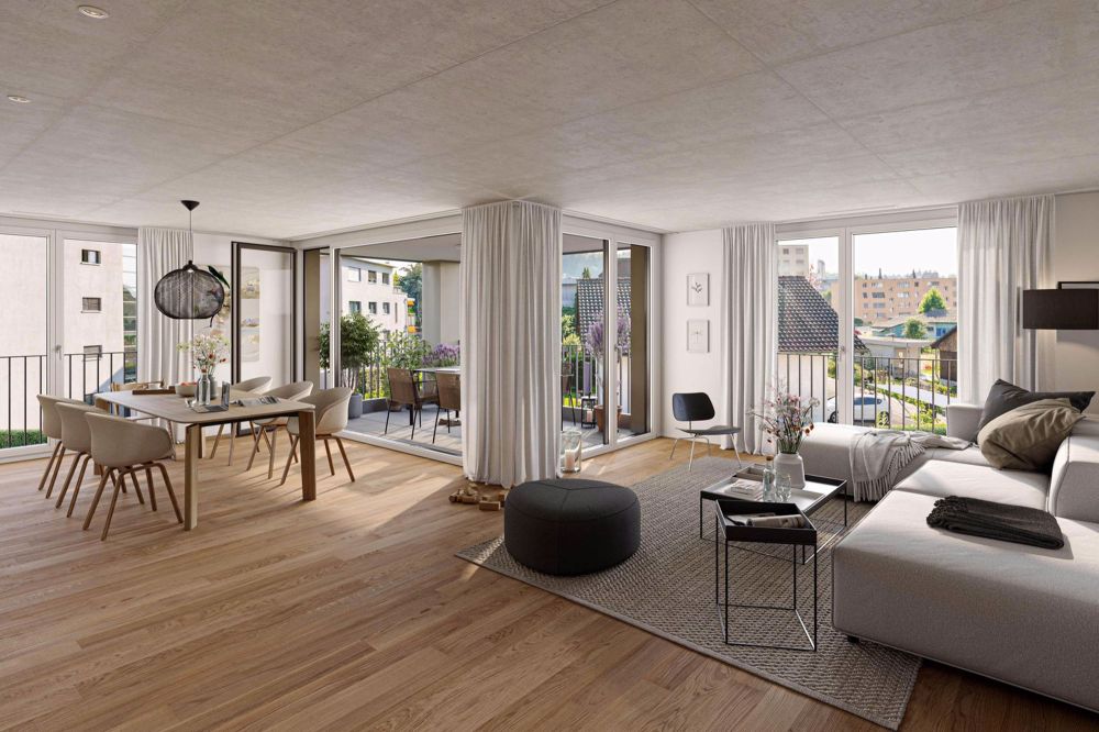 «Alte Mühle» - 83 m² grosse Attikaterrassen mit Platz zum Entfalten! - Bild 4