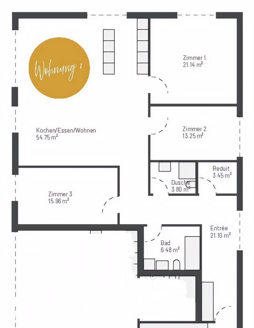 Erstvermietung 4.5-Zimmer-Wohnung mit Gartensitzplatz - Bild 12