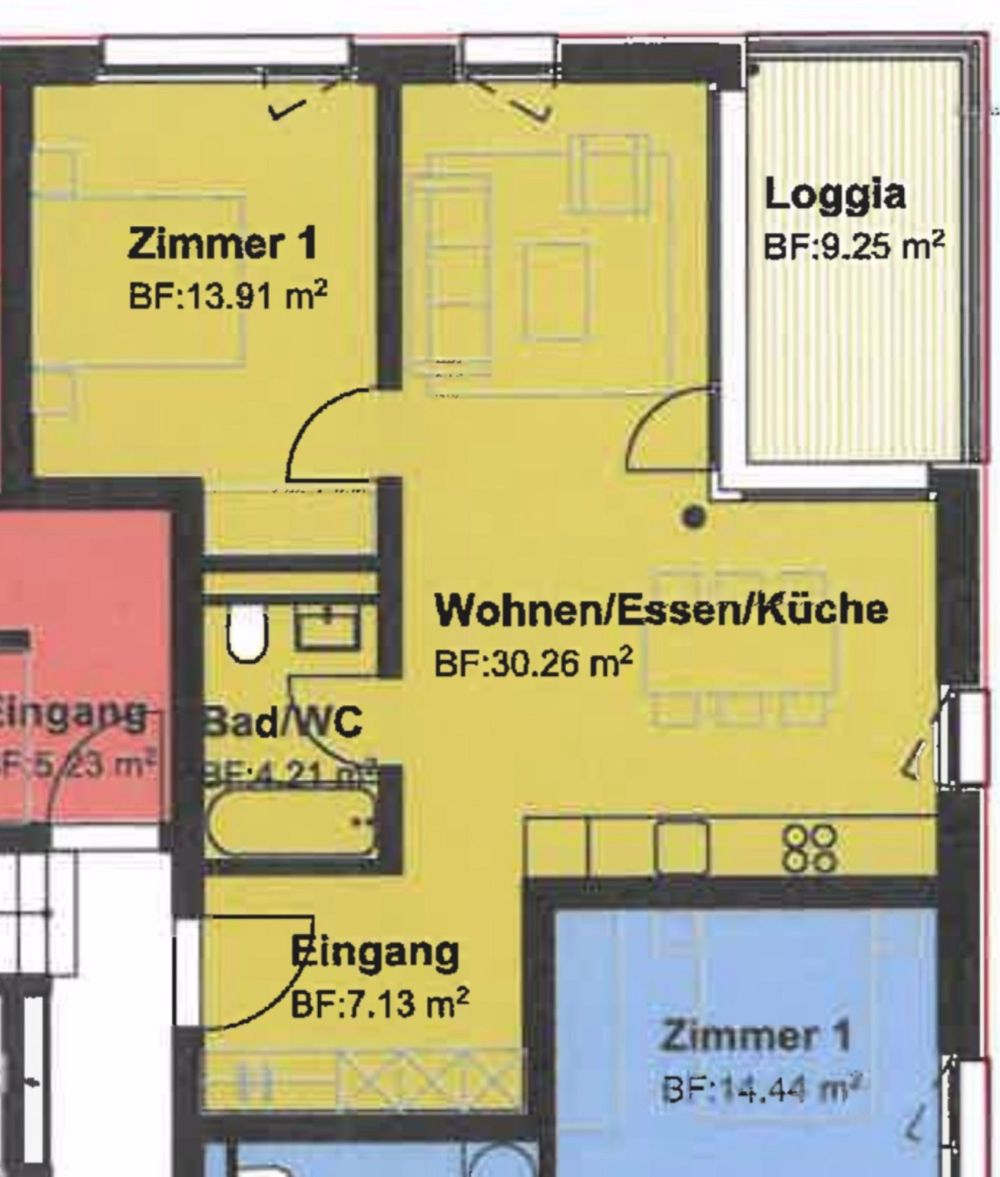 Moderne 2.5-Zimmer-Wohnung im Neubau Frilopark, Huttwil - Bild 1