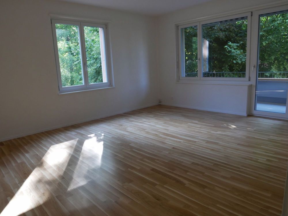 BERNE - GRYPHENHÜBELIWEG 26 - 4 + 1 ZIMMERWOHNUNG IM 2. STOCKWERK - Séjour sud-est avec accès au balcon sud