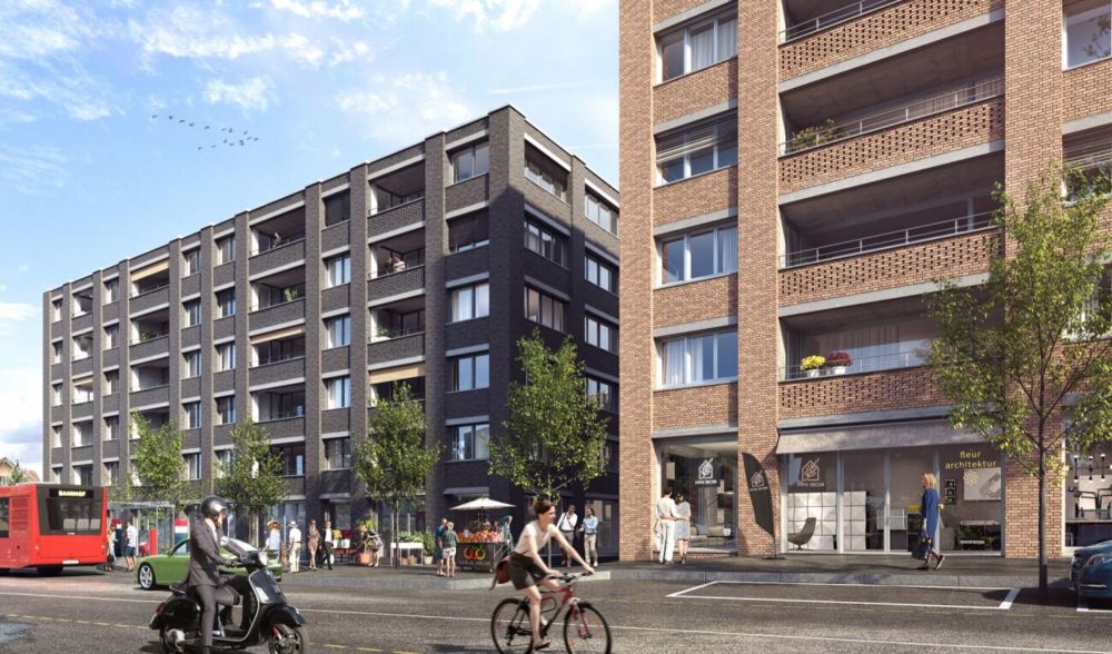 Erstvermietung im flo&fleur: Ihre 6.5-Zimmer Neubauwohnung mitten im Liebefeld - Aussenansicht
