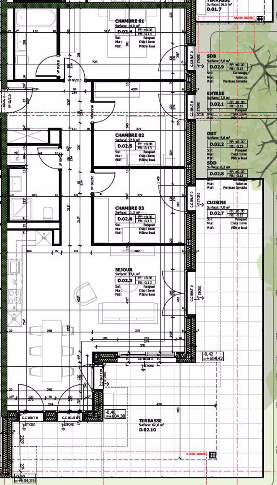 Appartement de 4.5 pièces au rez-de-chaussée au bord de la Gérine avec terrasse de 60 m2 - Bild 7