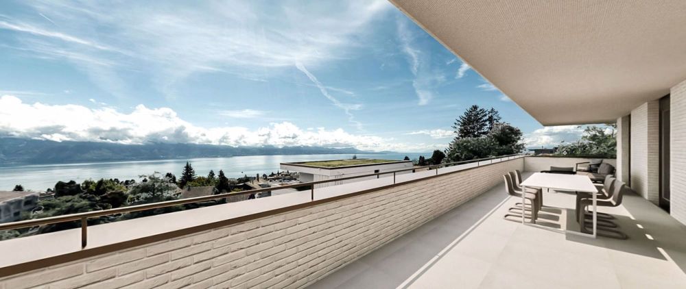 Appartments de 3.5 en attique avec vue lac - Pully - Bild 4