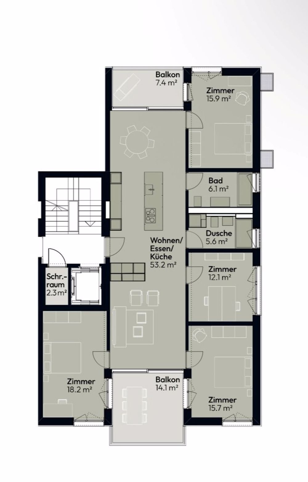 Hochwertige Neubauwohnung mit grünem Freiraum ab Frühjahr 2026 - Bild 8