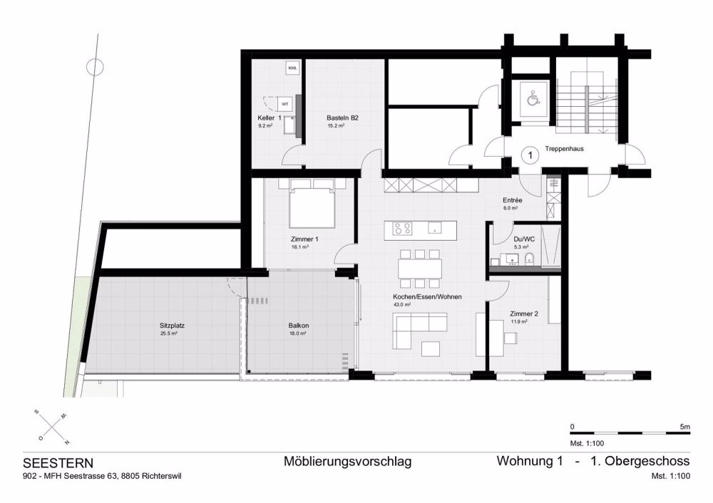 Neubau exklusive 3.5-Zimmer-Wohnung mit Seesicht in Richterswil - Bild 10