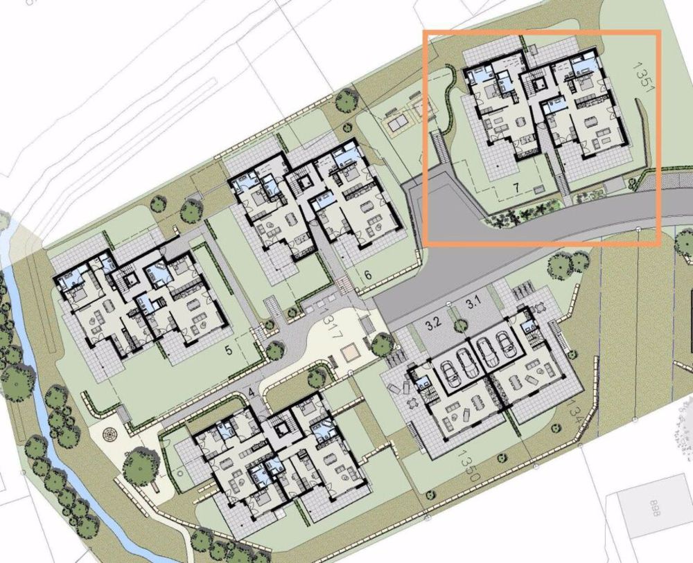 Moderne 4.5-Zi.-Wohnung mit hohem Ausbaustandard in ruhigem Wohnquartier - Situation