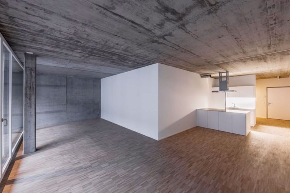 Kleinloft (72 m²) mit 20 m² Loggia - azireal_Loft D4 05_ Wohnbereich Kueche