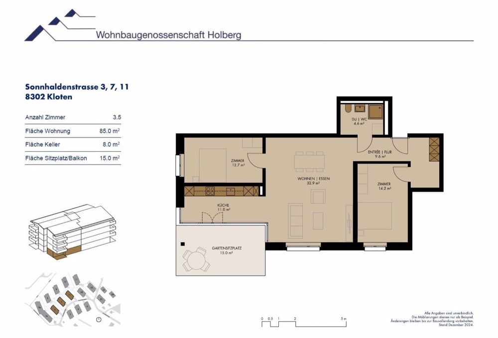 Familienfreundliche 3.5-Zimmer-Genossenschaftswohnung mit viel Platz zum Leben - Bild 3
