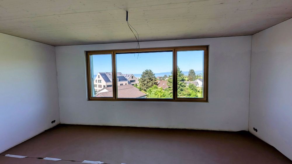 Neubau 5.5-Zimmer-Wohnung - Wohnzimmer mit Seesicht