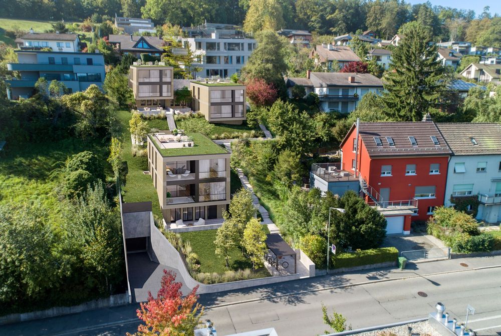5.5-Zimmer-Maisonettewohnung mit Dachterrasse - Aussenansicht