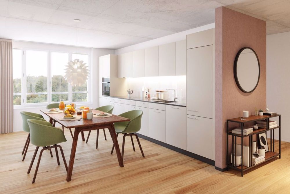 Neubauwohnung zu vermieten - 3.5 Zimmer im Mikado Mühli-Hof - 221207_Kueche_Haus-B.jpg