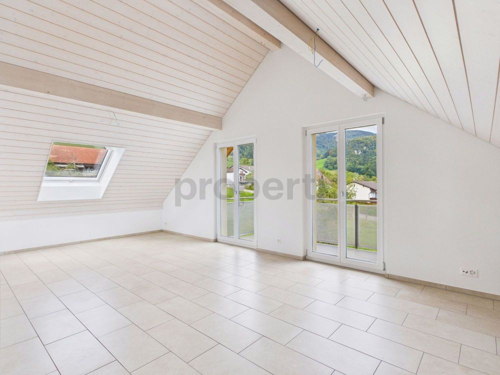 Grosszügige 3.5-Zimmer-Dachwohnung in Günsberg moderner Wohnkomfort in ruhiger Lage - Bild 1