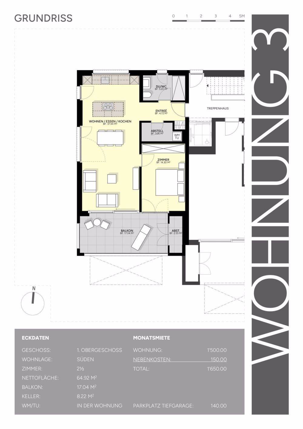 Erstvermietung ab November 2025 - moderne 2.5-Zimmer-Wohnungen in Lenzburg mit Balkon und Garage - Bild 7
