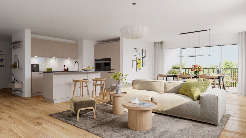 Neubau 4.5-Zimmerwohnung modern mit Sitzplatz - Bild 1
