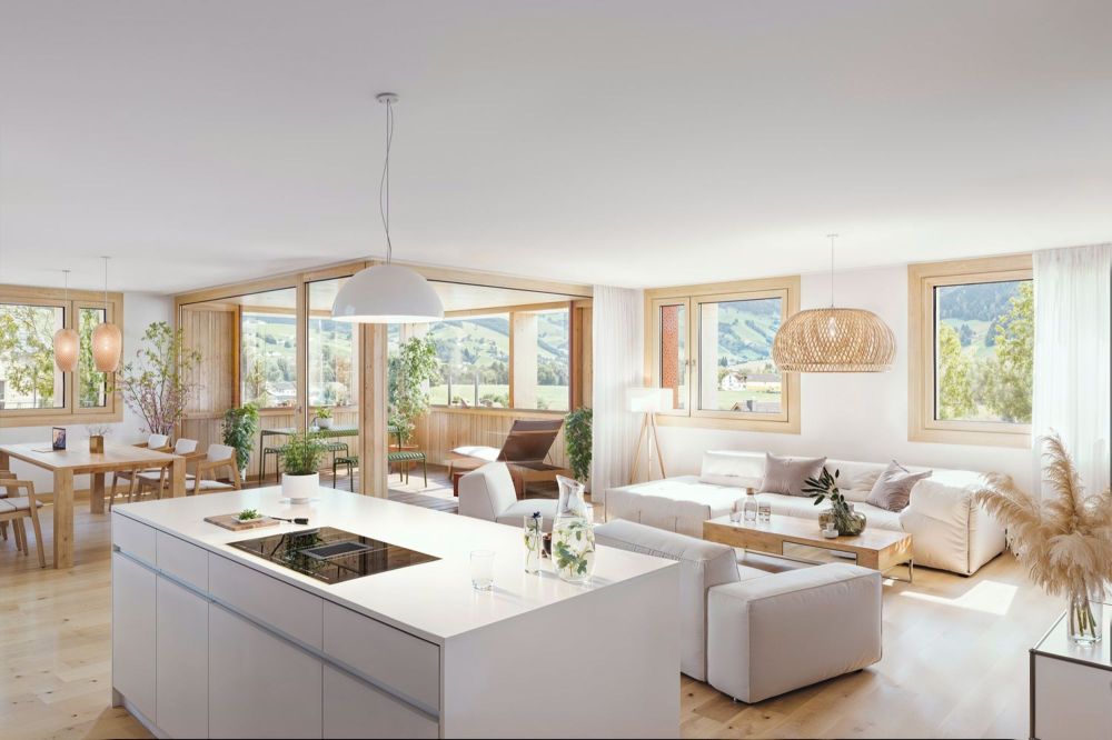 Neubauprojekt Rässes in Appenzell, 3.5 & 4.5 Zimmer-Wohnungen - Bild 4