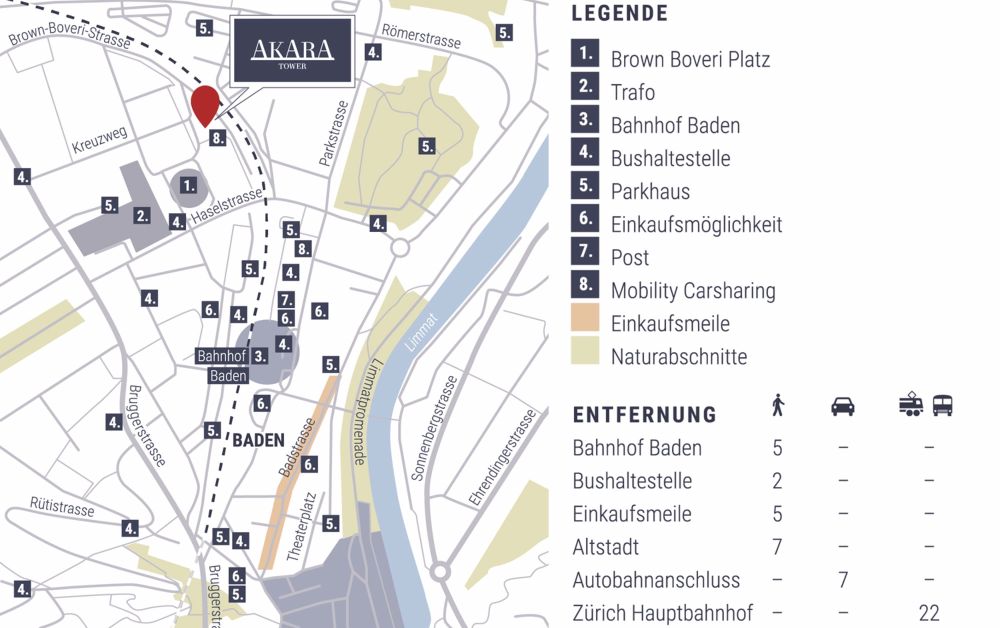 8. Stock Akara Tower im Herzen von Baden - Bild 9