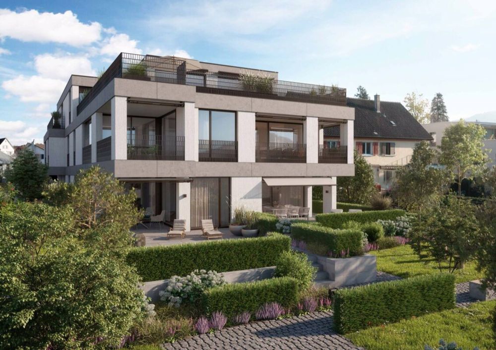 Stadthaus Baden - Neubau: Attraktive 4.5-Zimmer Gartenwohnung an bester Lage in Baden - Bild 1